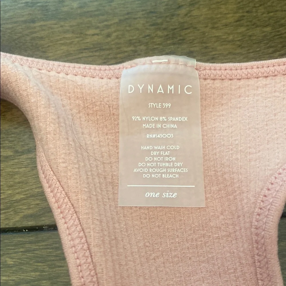 Pink Ribbed Tank Top - Picture 2 of 2